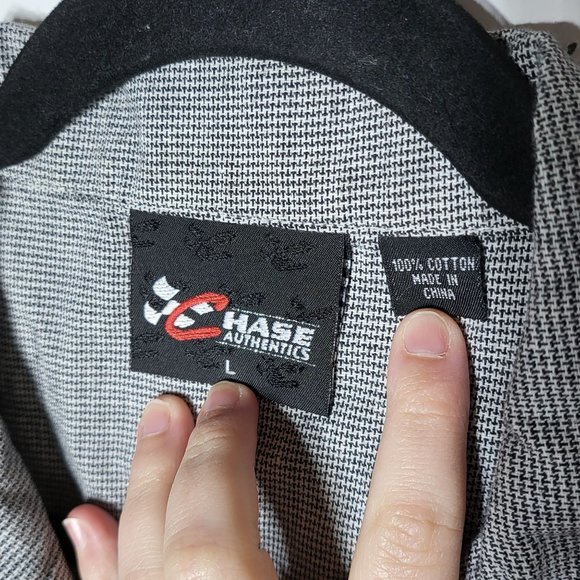 Chase Authentics Womens Nascar Bobby Labonte Button-Down Sleeveless Shirt Large - Picture 4 of 9